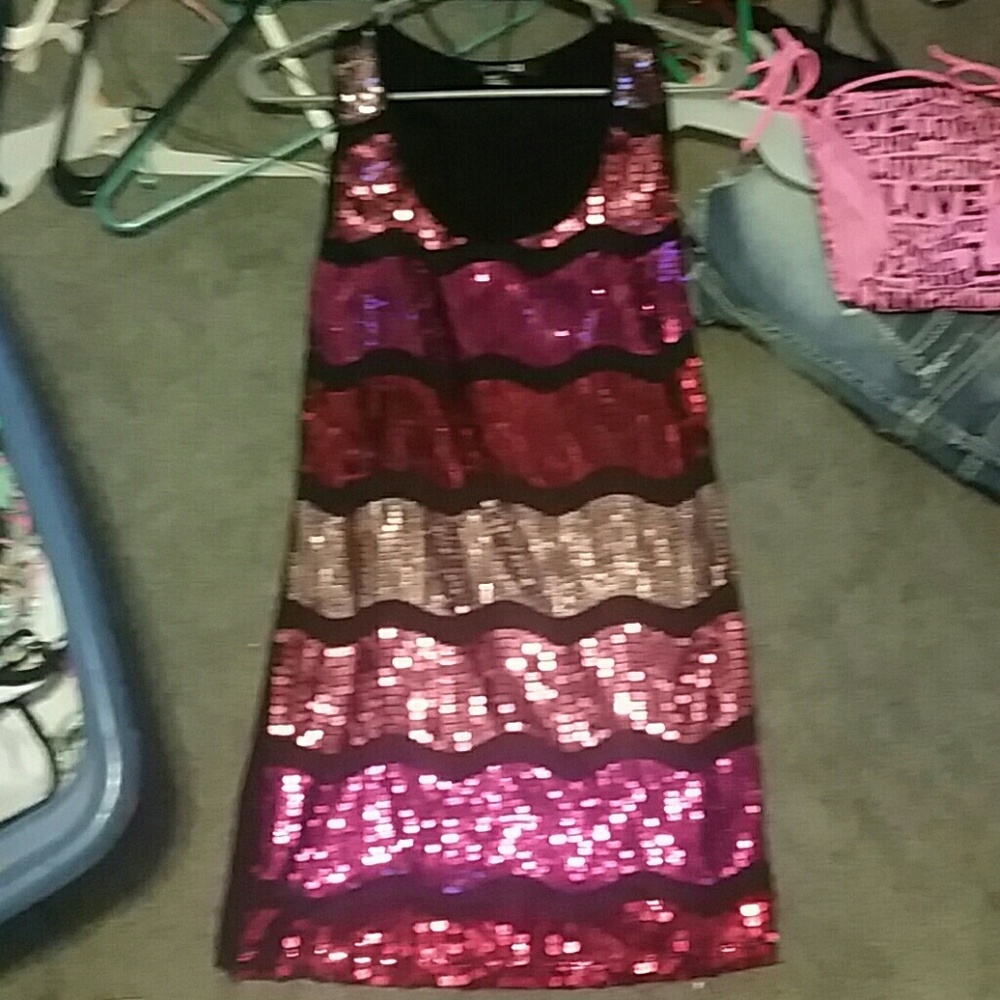 Sequin pink tunic